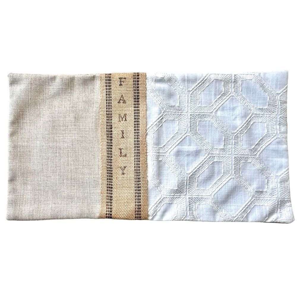 Handmade Decorative Throw Pillow Cover Pillowcase Family Home Decor. NEW.